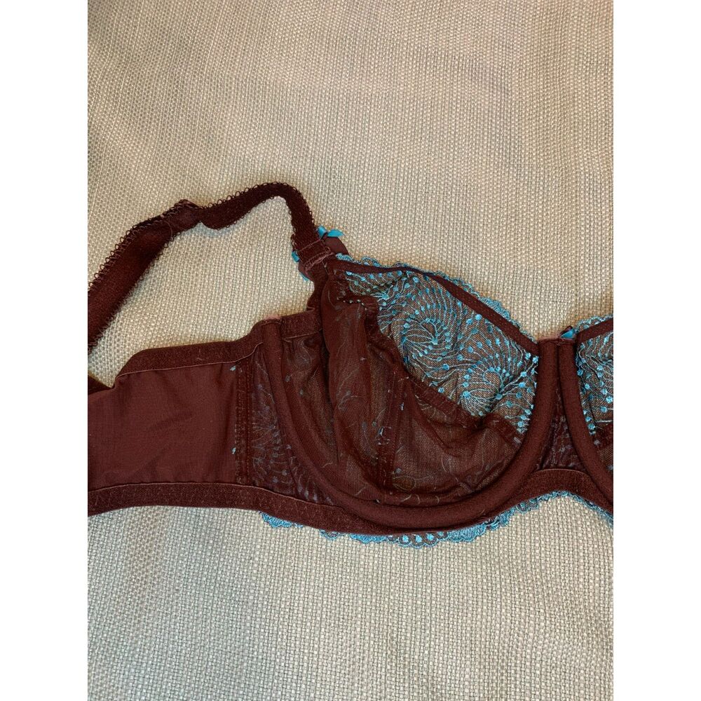Fit Fully Yours Bra Brown and Green Size 34F - Picture 15 of 16